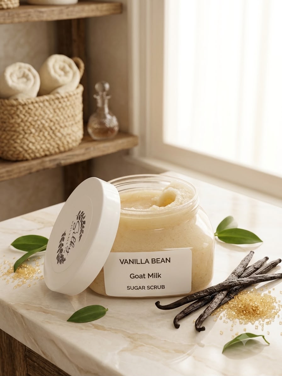 VANILLA BEAN GOAT MILK SUGAR SCRUB